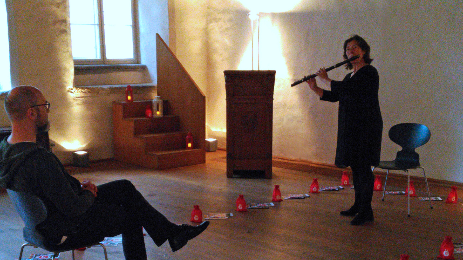 Katrin Paulitz (Flöte) im Biblischen Haus