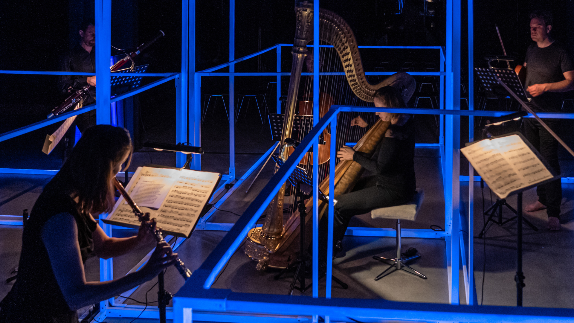 Das Ensemble der Sommerkonzerte spielt Johann Sebastian Bachs Goldberg Variationen in der Septettfassung von Heribert Breuer bei den Sommerkonzerten Volkenroda 2019.