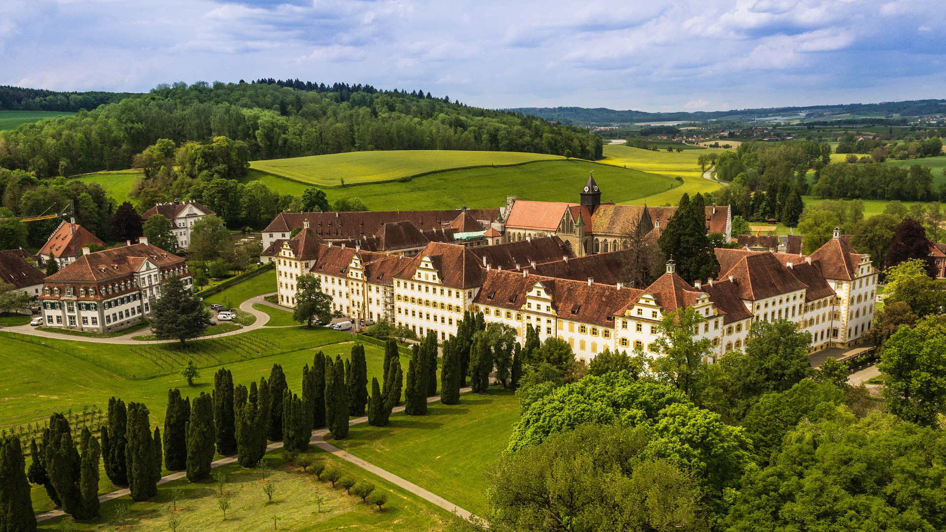Das Barockschloss Salem, Sitz der markgräflichen Familie, der Schule Schloss Salem und weiteren Institutionen.