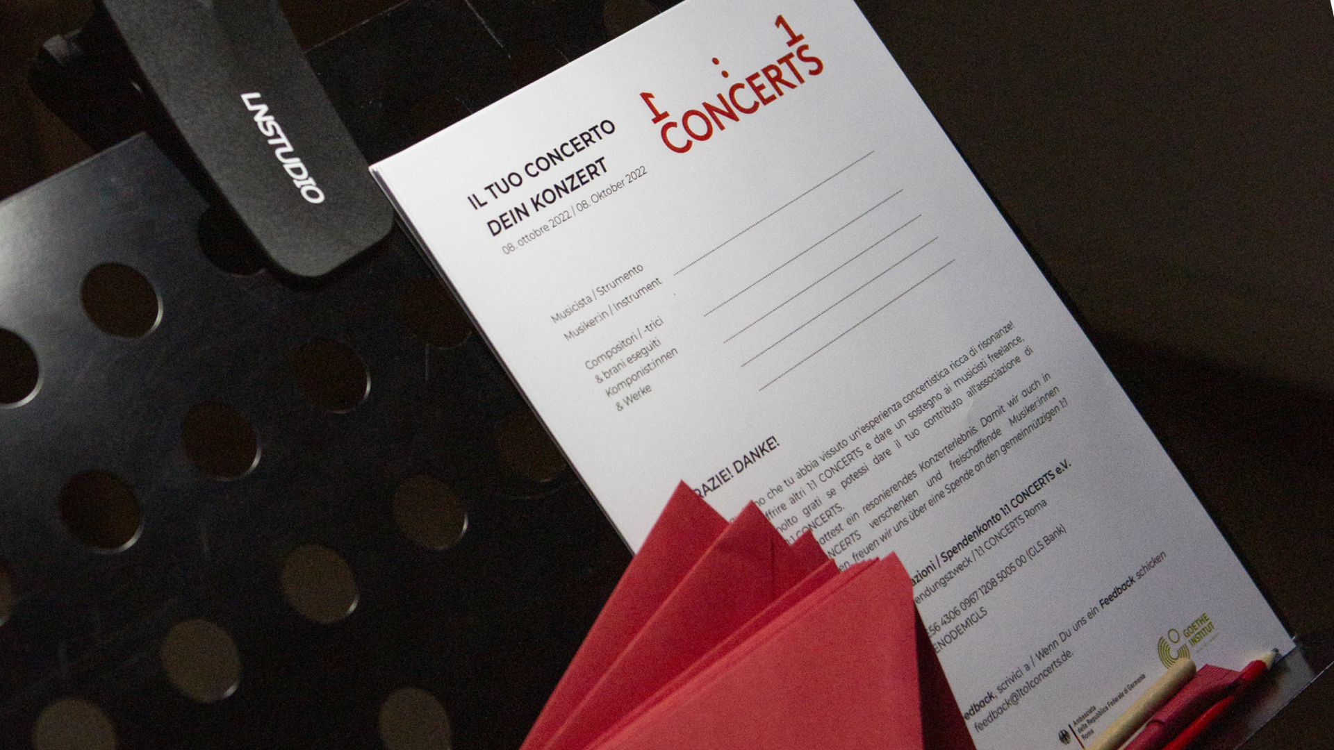 Il tuo concerto : Dein Konzert. Ein deutsch-italienischer Feedbackbogen